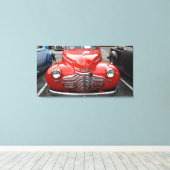 赤シェビークーペ キャンバスプリント (インサイチュ (ウッドフロア))