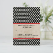 赤シッククローバー応答カード 出欠カード (スタンド正面)