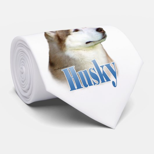 赤シベリアのハスキーネクタイ ネクタイ (ロール)