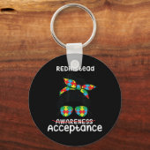 赤シャツに赤シャツに赤シャツに自閉症の手当てをせよ キーホルダー (正面)