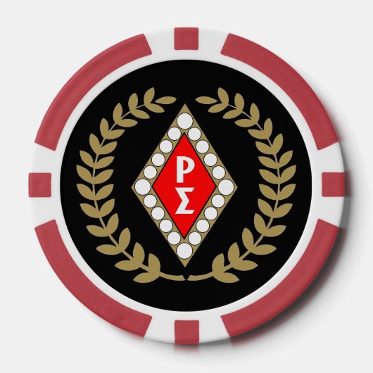 赤シャツトランプのポーカーチップ ポーカーチップ (正面)