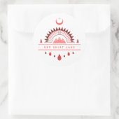 赤シャツ湖アラスカ虹月 ラウンドシール (バッグ)