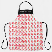 赤シルエットダンス エプロン (正面)