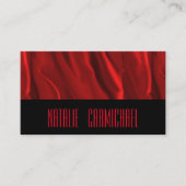 赤シルク 名刺 (正面)