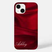 赤シルク | Satin Illusion iPhoneケース Case-Mate iPhoneケース (裏面)