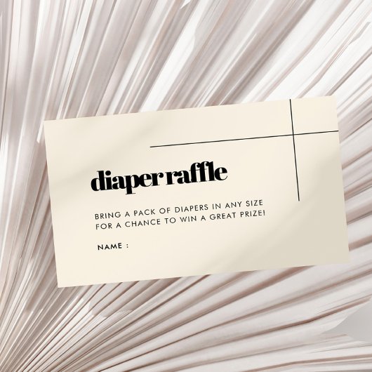 赤シンプルちゃんエレガントシャワーおむつラッフルインサート エンクロージャーカード