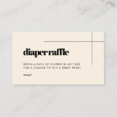 赤シンプルちゃんエレガントシャワーおむつラッフルインサート エンクロージャーカード (正面)