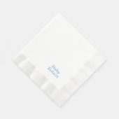 赤シンプルちゃんエレガントシャワー 縁ありランチョンナプキン (角)