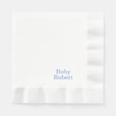 赤シンプルちゃんエレガントシャワー 縁ありランチョンナプキン (正面)