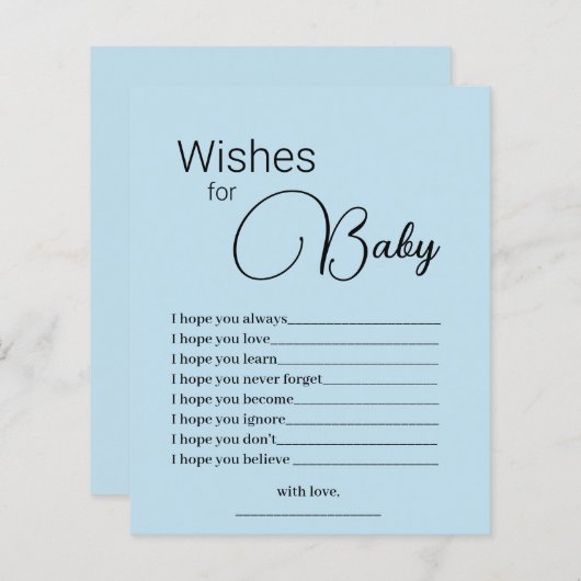 赤シンプルちゃんシャワーゲームに向けた青い願い (正面/裏面)