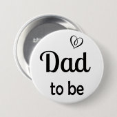 赤シンプルちゃんシャワーピンへのパパ 缶バッジ (正面&裏面)