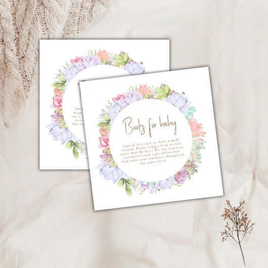 赤シンプルちゃんシャワー用のボホサボサボサボテン砂漠の本 エンクロージャーカード