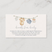 赤シンプルちゃんシャワー用のボホ物干し エンクロージャーカード (正面)