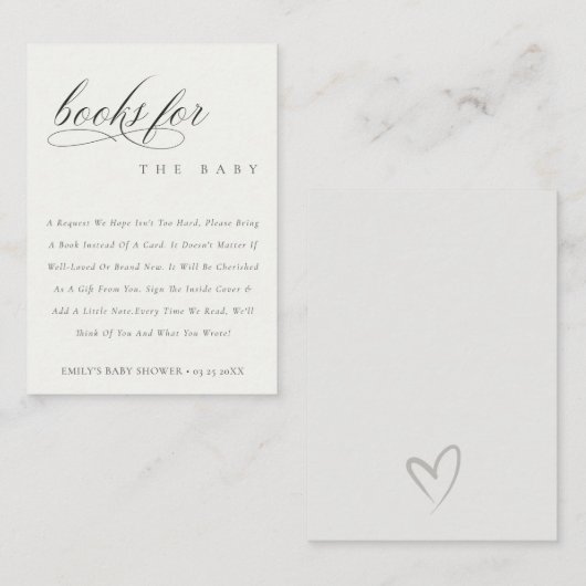 赤シンプルちゃんシャワー用白黒台本 エンクロージャーカード (正面/裏面)