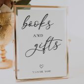 赤シンプルん坊のシャワー本とギフトサイン ポスター