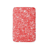 赤シンプルグリッター模様 バスマット (正面縦)