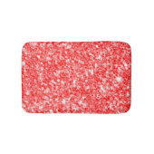赤シンプルグリッター模様 バスマット (正面)