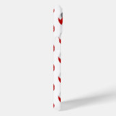 赤シンプルグレーのバレーボールモノグラムの模様 Case-Mate iPhoneケース (裏面 / 右)