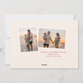 赤シンプルセリフメリー シーズンカード (裏面)