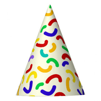 赤シンプルモダン緑の散水誕生日パーティー パーティーハット