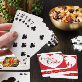 赤シンプル白ハート結婚ズ遊カード トランプ (インサイチュ)