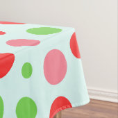 赤シンプル緑モダン水玉模様誕生会 テーブルクロス (インサイチュ)