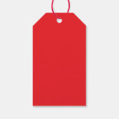 赤シンプル色の甘い赤ちゃんシャワー ギフトタグ (裏面)