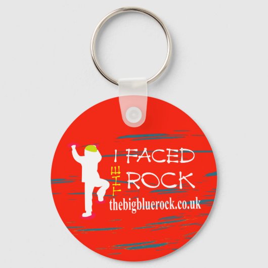 赤シンプル色 キーホルダー (正面)