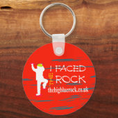 赤シンプル色 キーホルダー (正面)