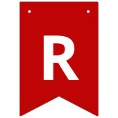 赤シンプル色 | Green Merry Christmas Greetings バンティングフラッグ (第3の旗)