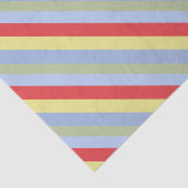 赤シンプル黄と青ストライプの 薄葉紙 (詳細)