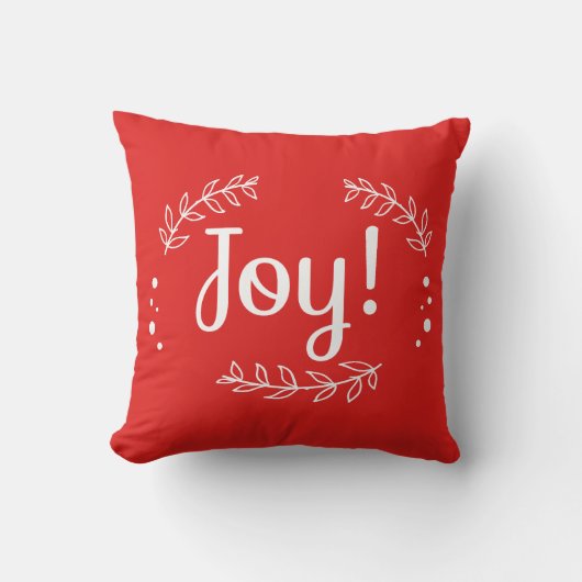 赤ジョイクリスマスピロー クッション (正面)