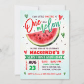 赤スイカの最初の誕生日パーティー 招待状 (正面)