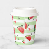 赤スイカ模様、夏パーティー 紙コップ (右)