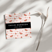 赤スイカ、ハート、ストライプお名前