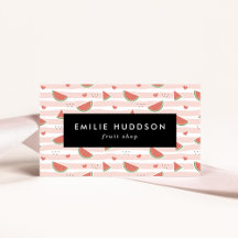 赤スイカ、ハート、ストライプお名前