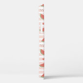 赤スイカ、ハート、ストライプお名前 Case-Mate iPhoneケース (裏面 / 右)