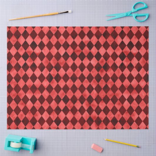 赤スカルひまわりシリーズデザイン10 薄葉紙 (クラフト)