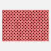 赤スカルひまわりシリーズデザイン4 ラッピングペーパーシート (正面)