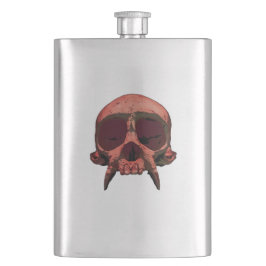 赤スカルポータブルフラスコ フラスク