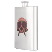 赤スカルポータブルフラスコ フラスク (左)