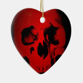 赤スカル セラミックオーナメント (右)