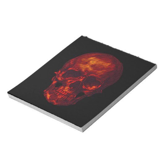 赤スカル ノートパッド (回転)