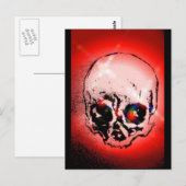 赤スカル ポストカード (正面/裏面)