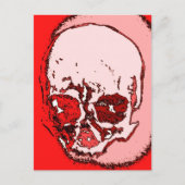 赤スカル ポストカード (正面)