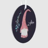 赤スカンジナビア格言クリスマスオーナメント オーナメント (正面)