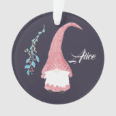 赤スカンジナビア格言クリスマスオーナメント オーナメント (正面)