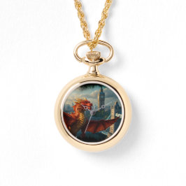 赤スコットランドのドラゴンウォームズロンドン 腕時計