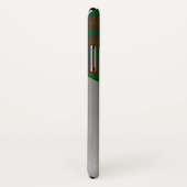 赤スタイリッシュと緑の格子縞とアルミルック Case-Mate iPhoneケース (裏面/右)