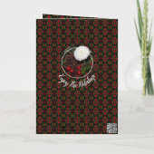 赤スタイリッシュと緑パターン(の模様が)ある シーズンカード (裏面)